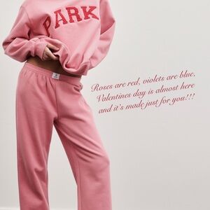 Parke Bubblegum Sweatpants from 2025 Vday Collection